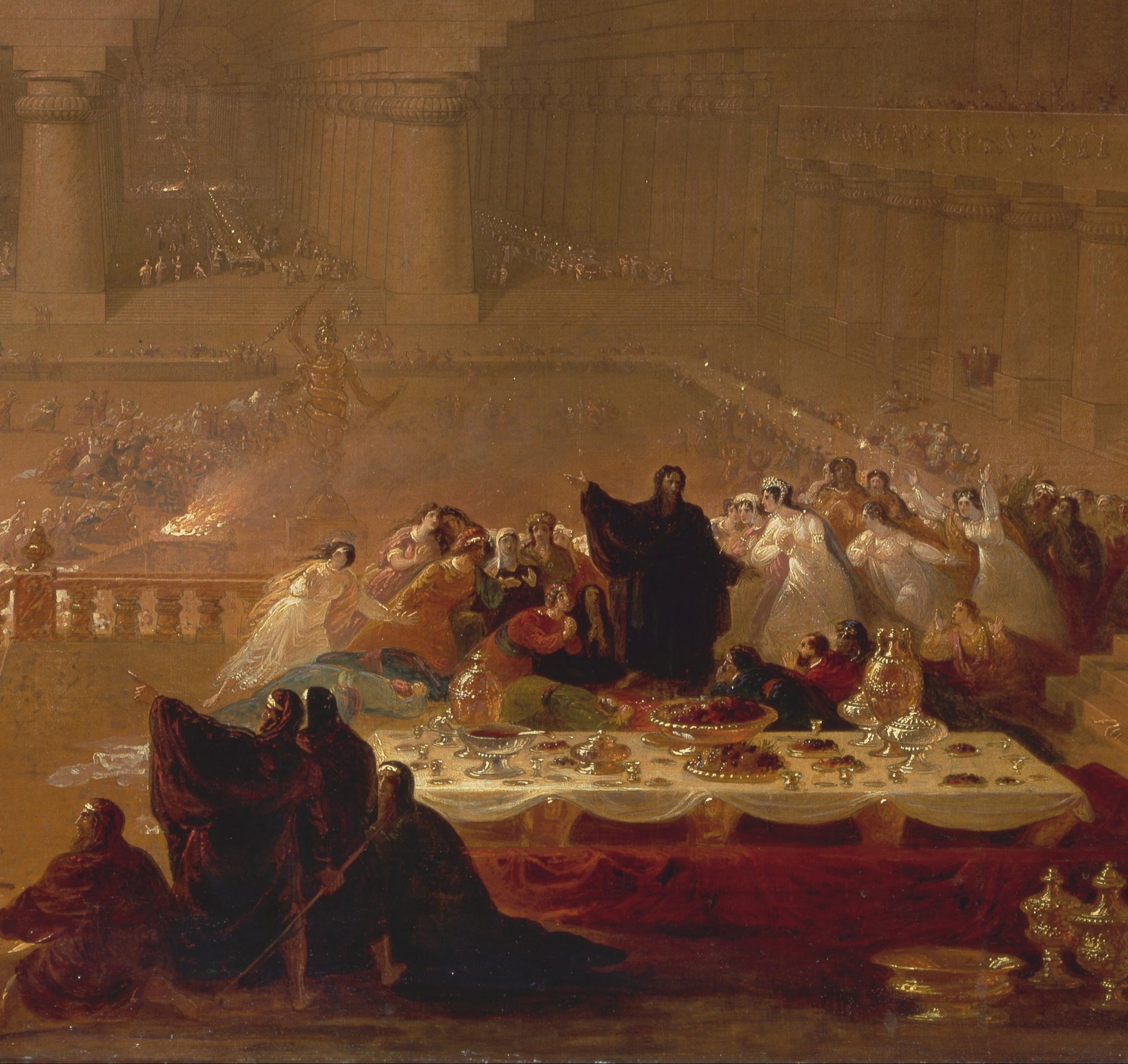 Narrative Painting - John Martin, Belshazzar's Feast, 1821