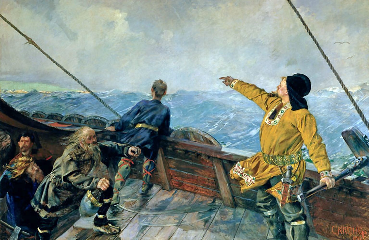 Narrative Painting - Christian Krohg, Leif Eriksson ...