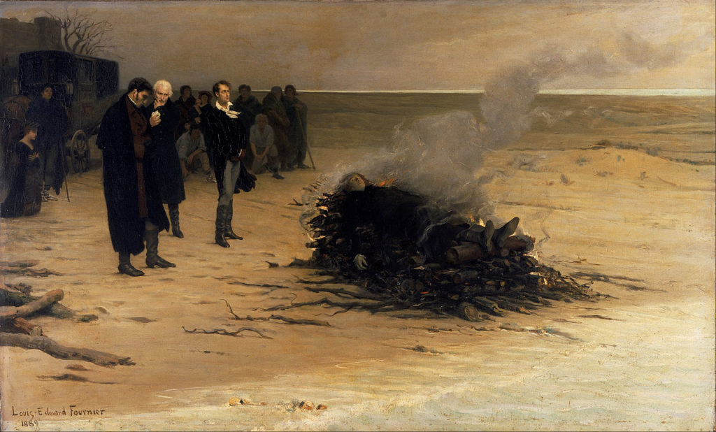 funeral of shelley painting