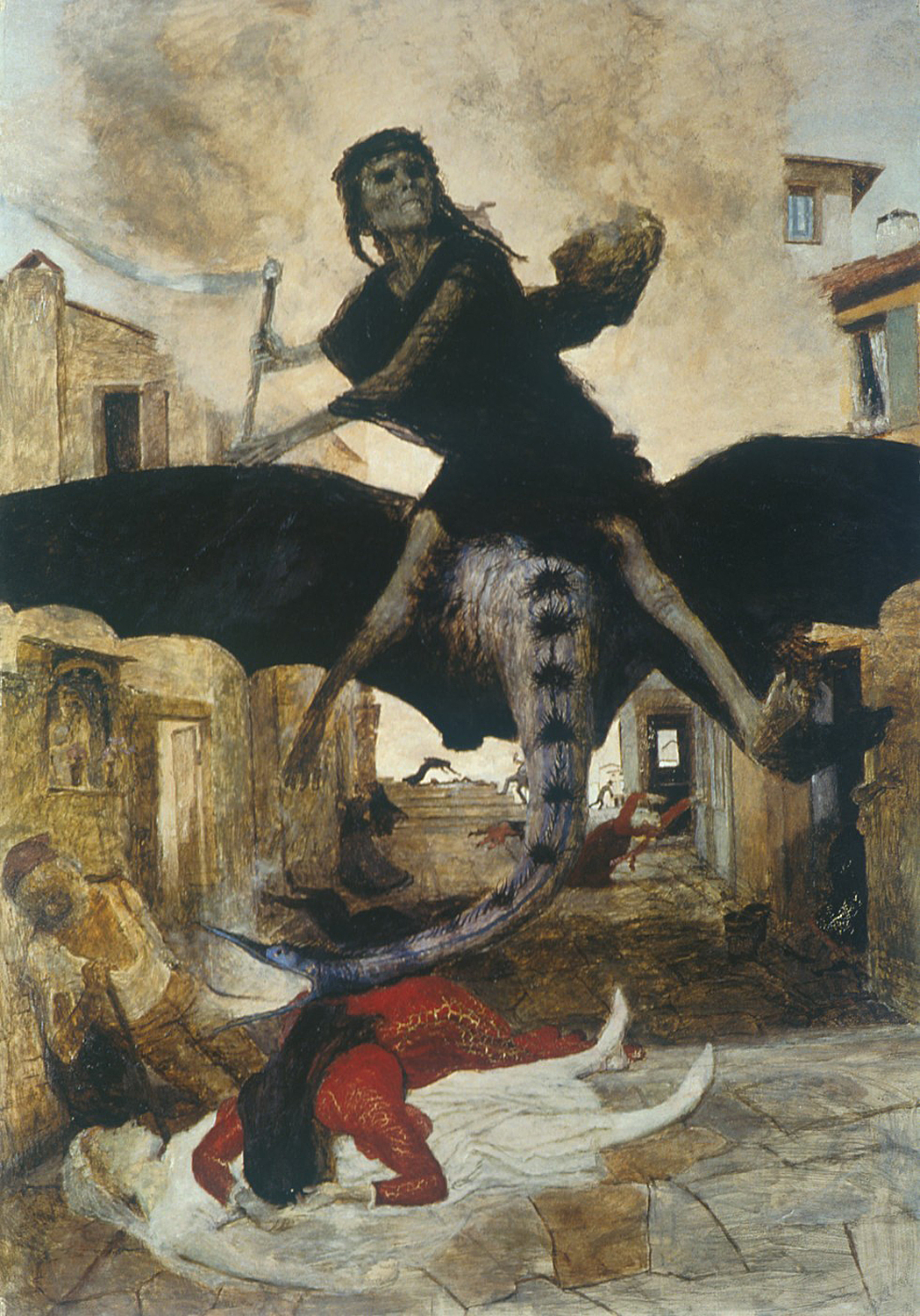 Arnold Bocklin plague painting